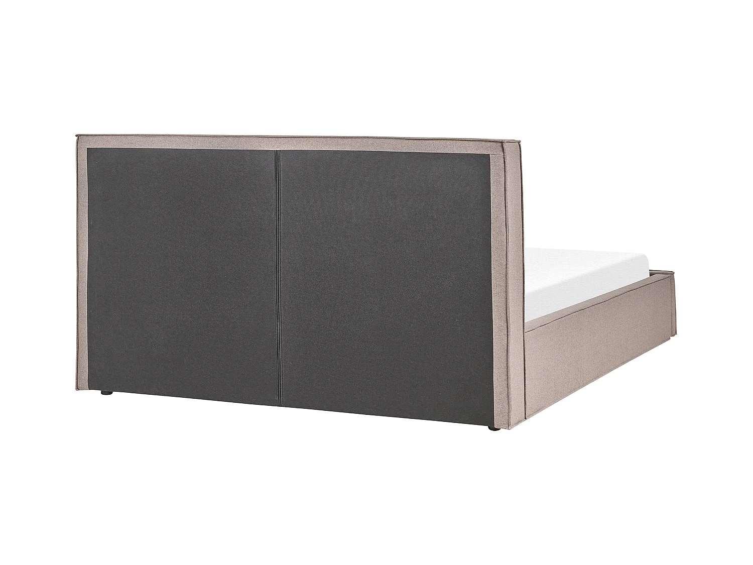 Lit ottoman Tissu MOISSAC 180 x 200 cm Taupe