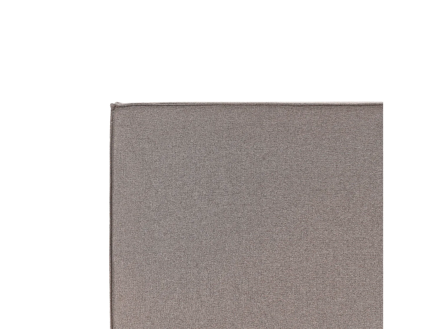 Polsterbett beige taupe hohes Kopfteil Lattenrost 180x200 cm Bettkasten Moissac