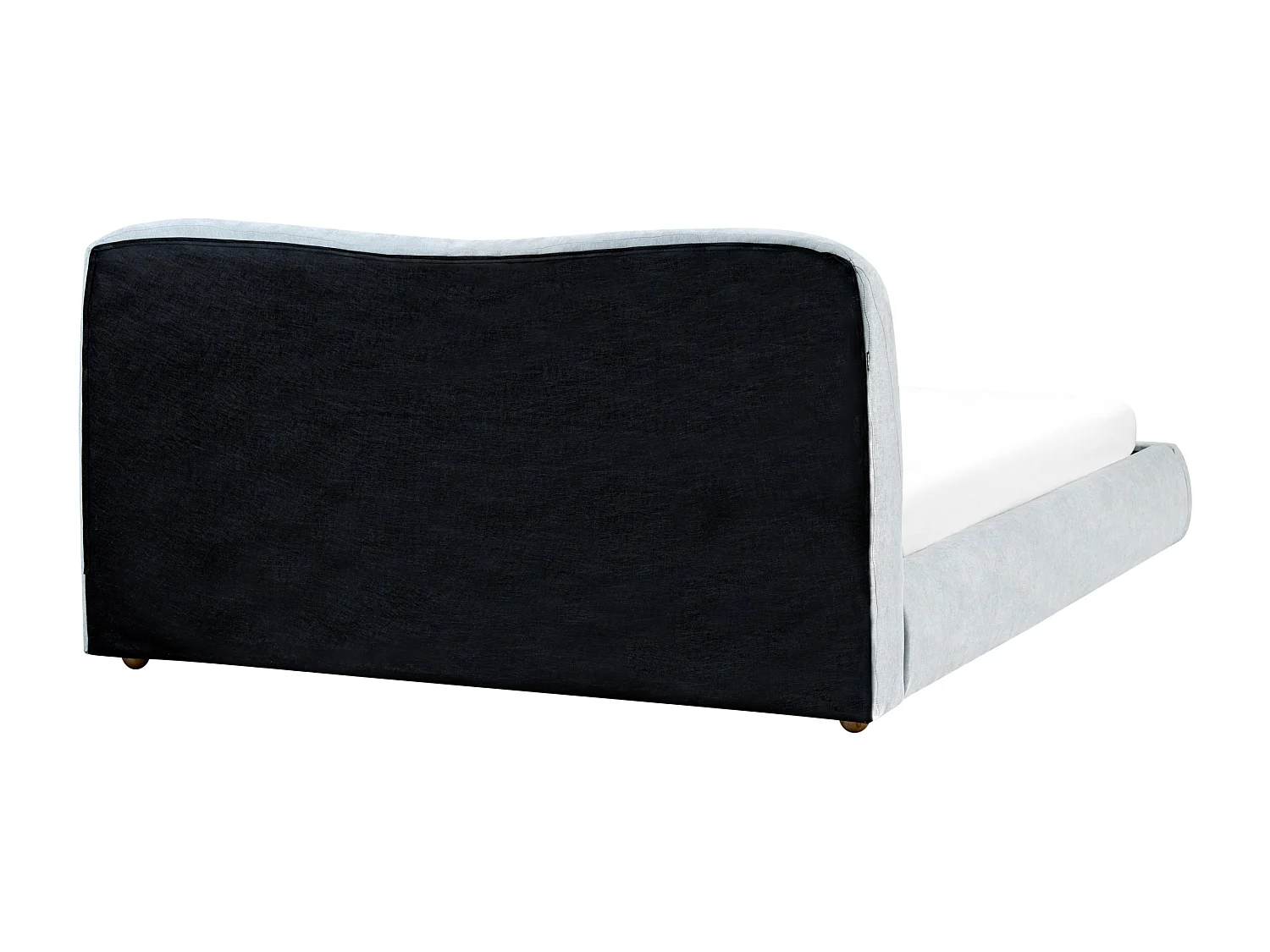 Lit ottoman Tissu BLAGNAC 180 x 200 cm Bleu clair