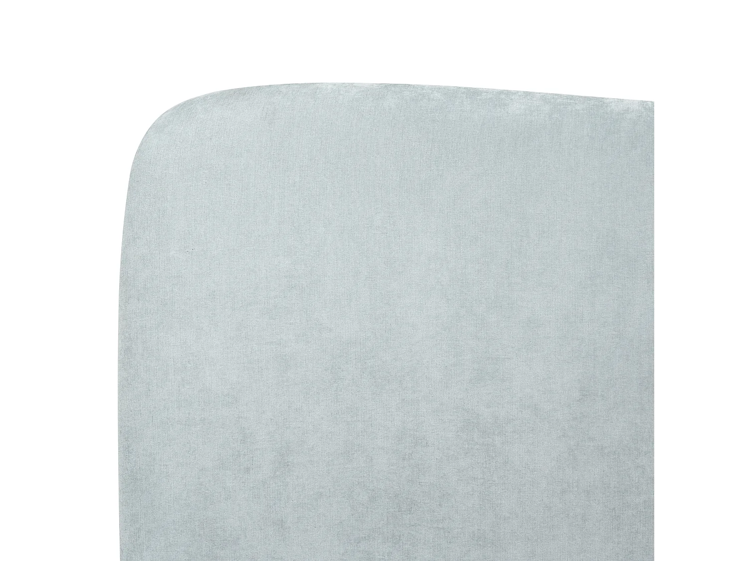 Lit ottoman Tissu chenille BLAGNAC 180 x 200 cm Bleu clair
