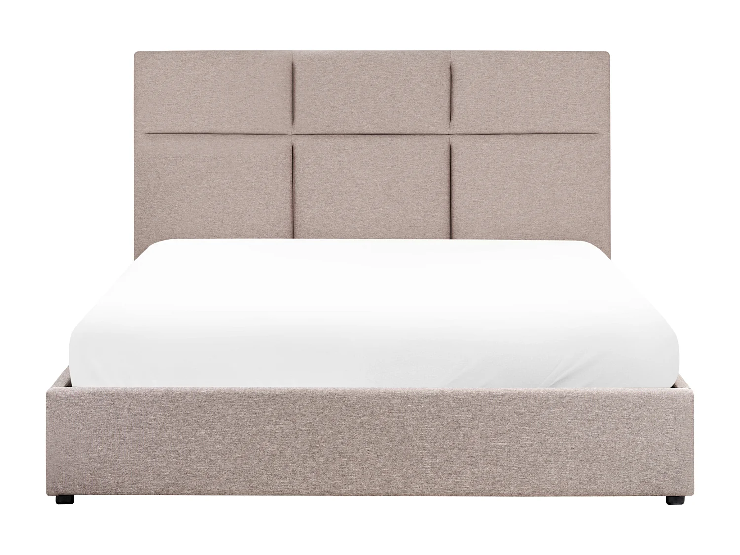 Bett mit Stauraum Stoff LAGORD 160 x 200 cm Taupe
