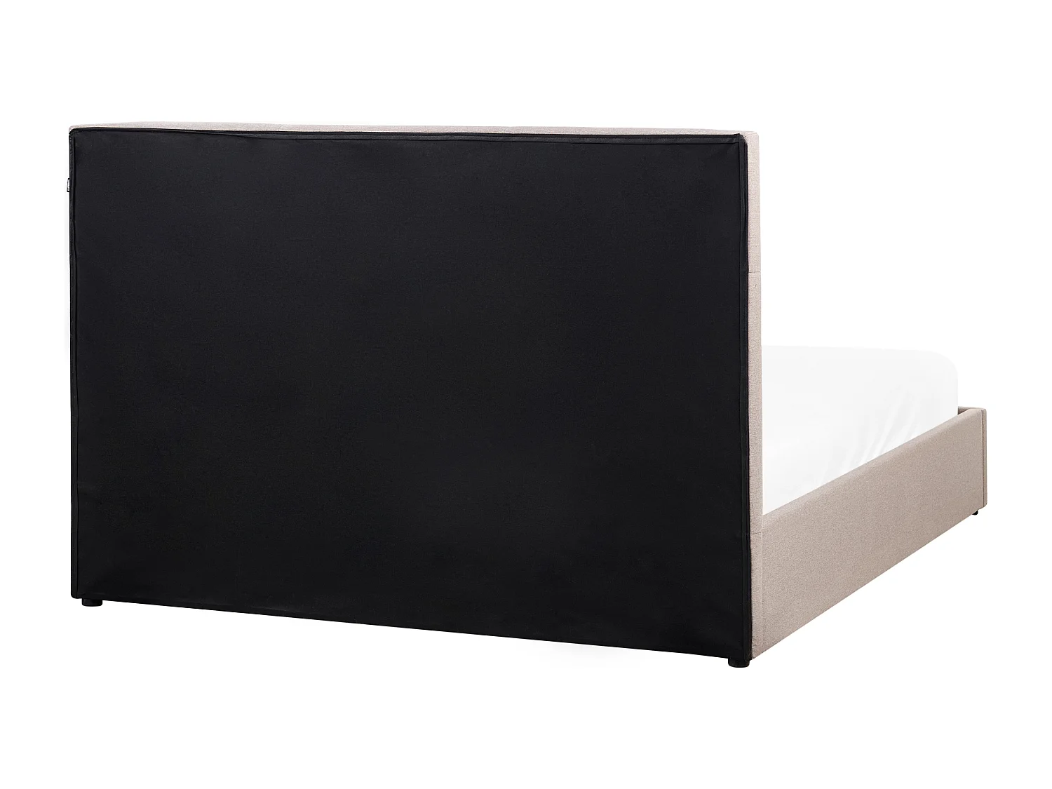 Bett mit Stauraum Stoff LAGORD 160 x 200 cm Taupe