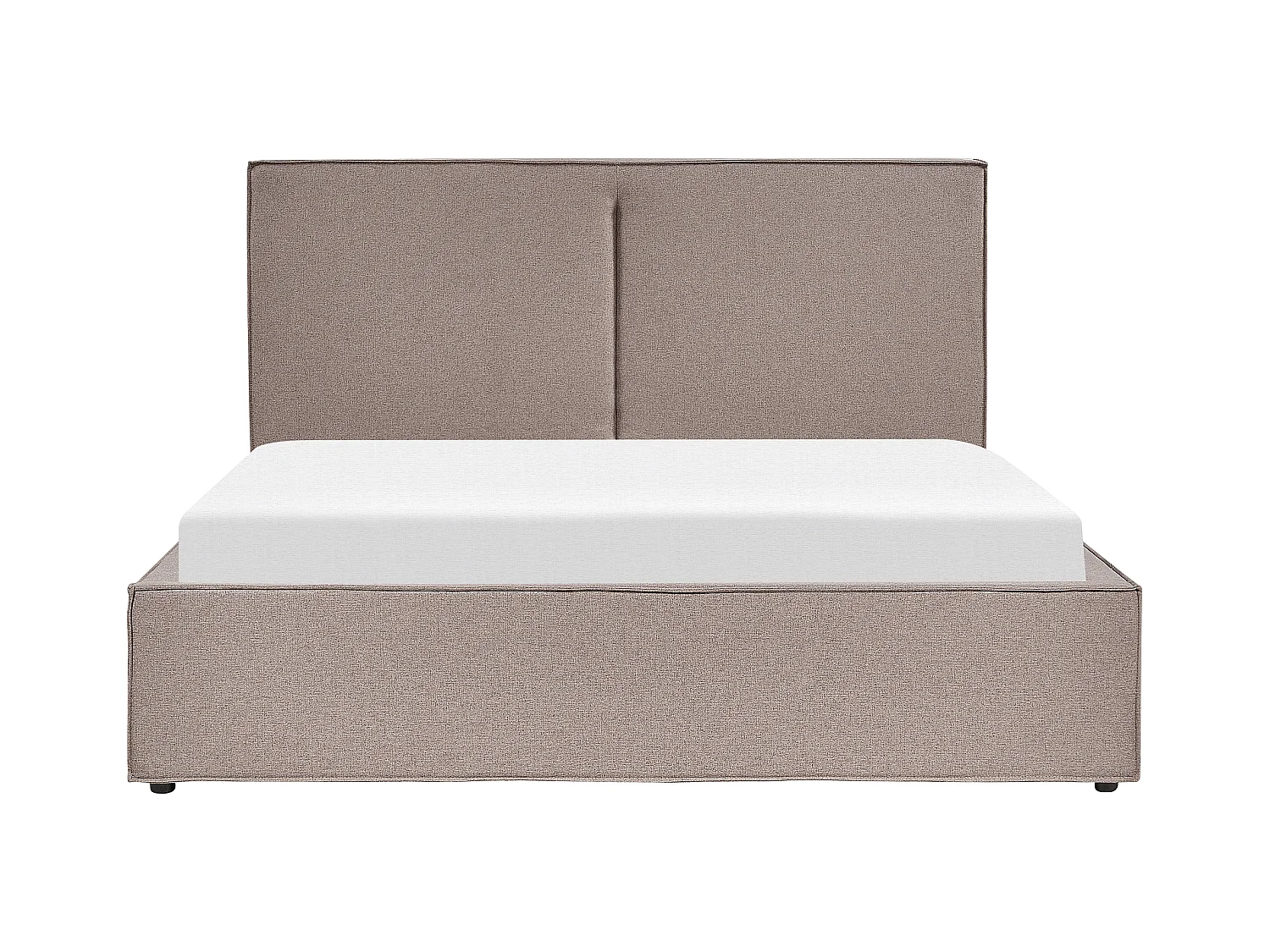 Lit ottoman Tissu MOISSAC 160 x 200 cm Taupe