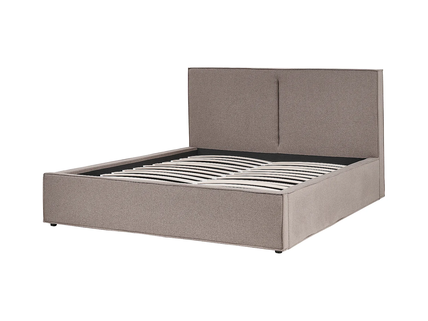 Lit ottoman Tissu MOISSAC 160 x 200 cm Taupe