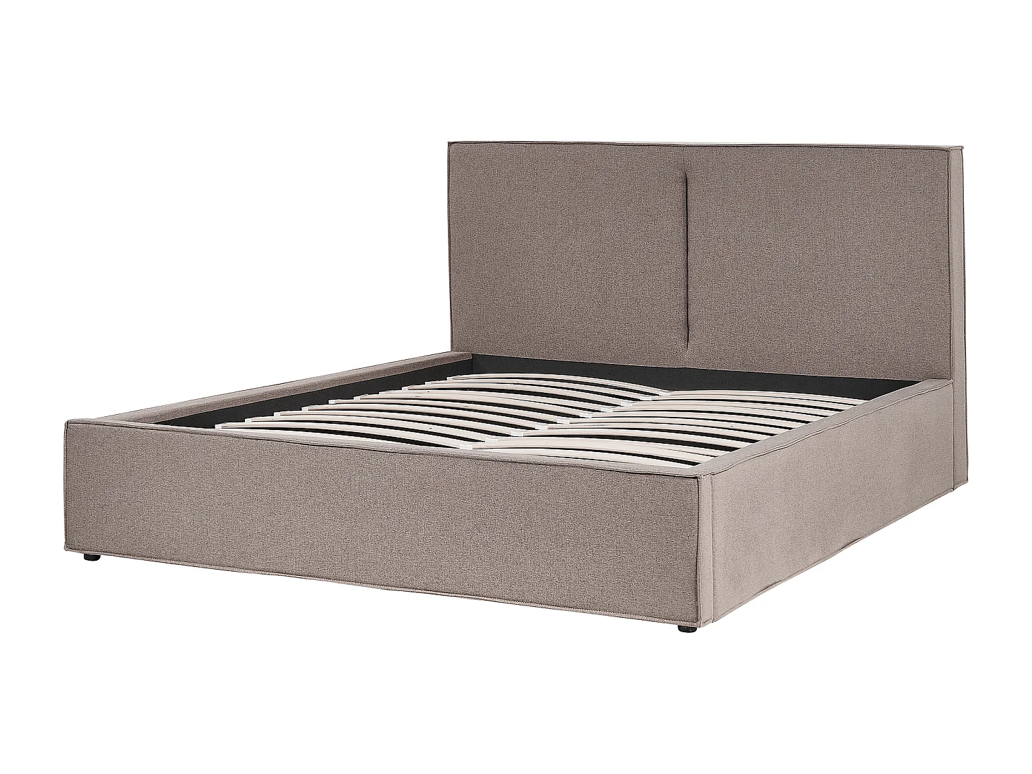 Bed met opbergruimte Stof MOISSAC 160 x 200 cm Taupe