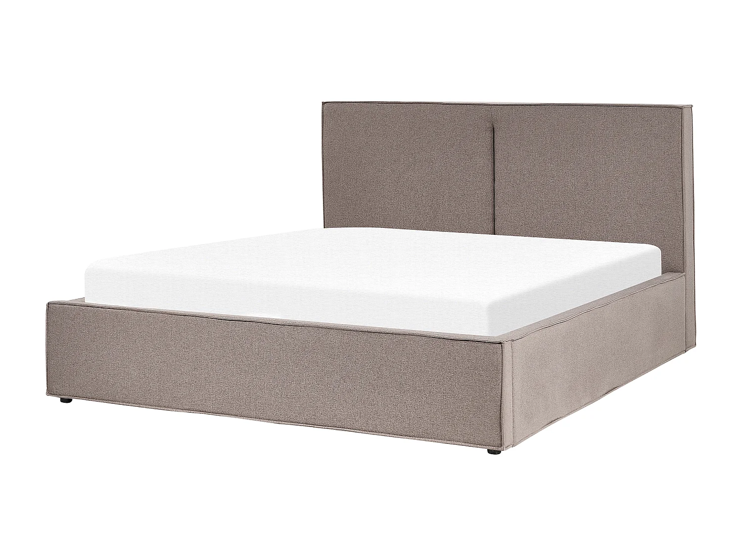 Bed met opbergruimte Stof MOISSAC 160 x 200 cm Taupe