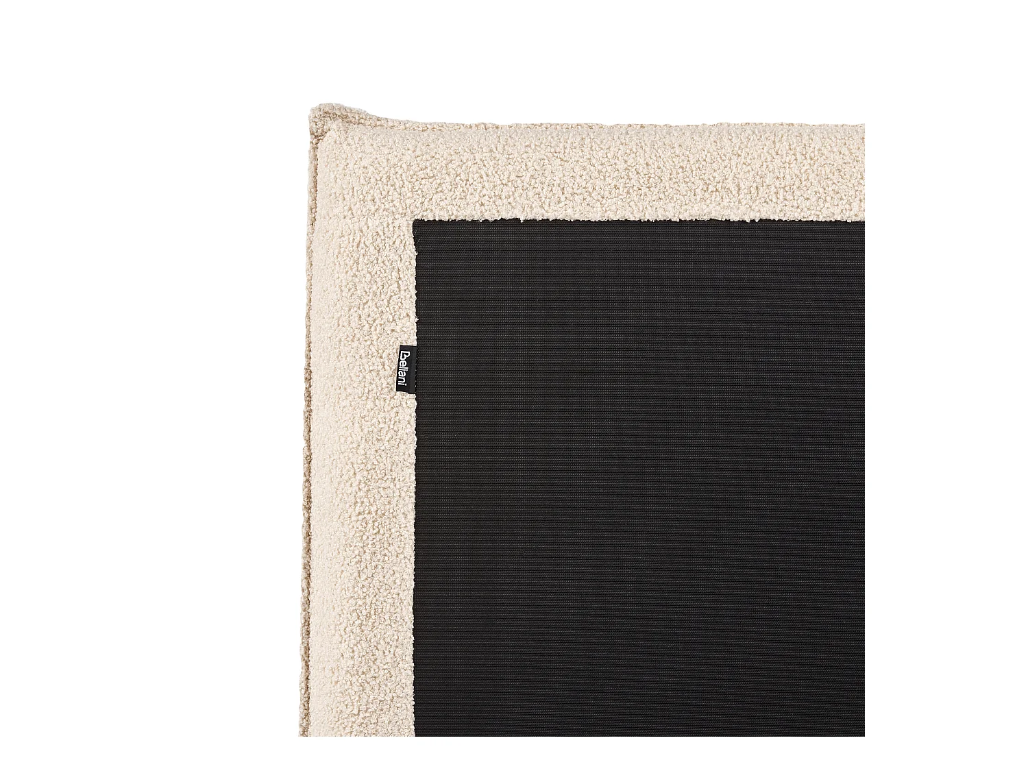 Lit ottoman Bouclé LAVAUR 160 x 200 cm Beige