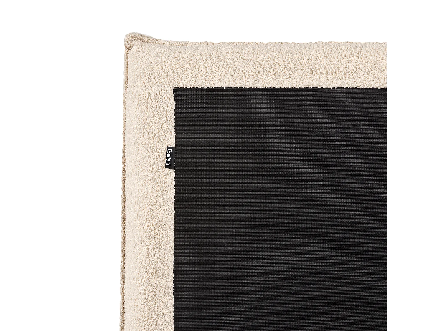 Lit ottoman Bouclé LAVAUR 160 x 200 cm Beige