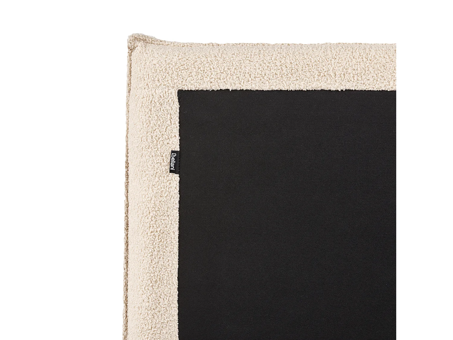 Lit ottoman Bouclé LAVAUR 160 x 200 cm Beige