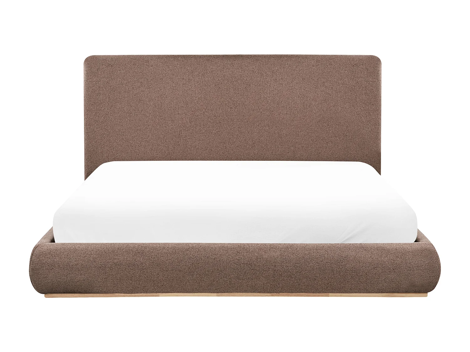 Bett mit Stauraum Stoff CAMPAGNE 180 x 200 cm Dunkelbraun