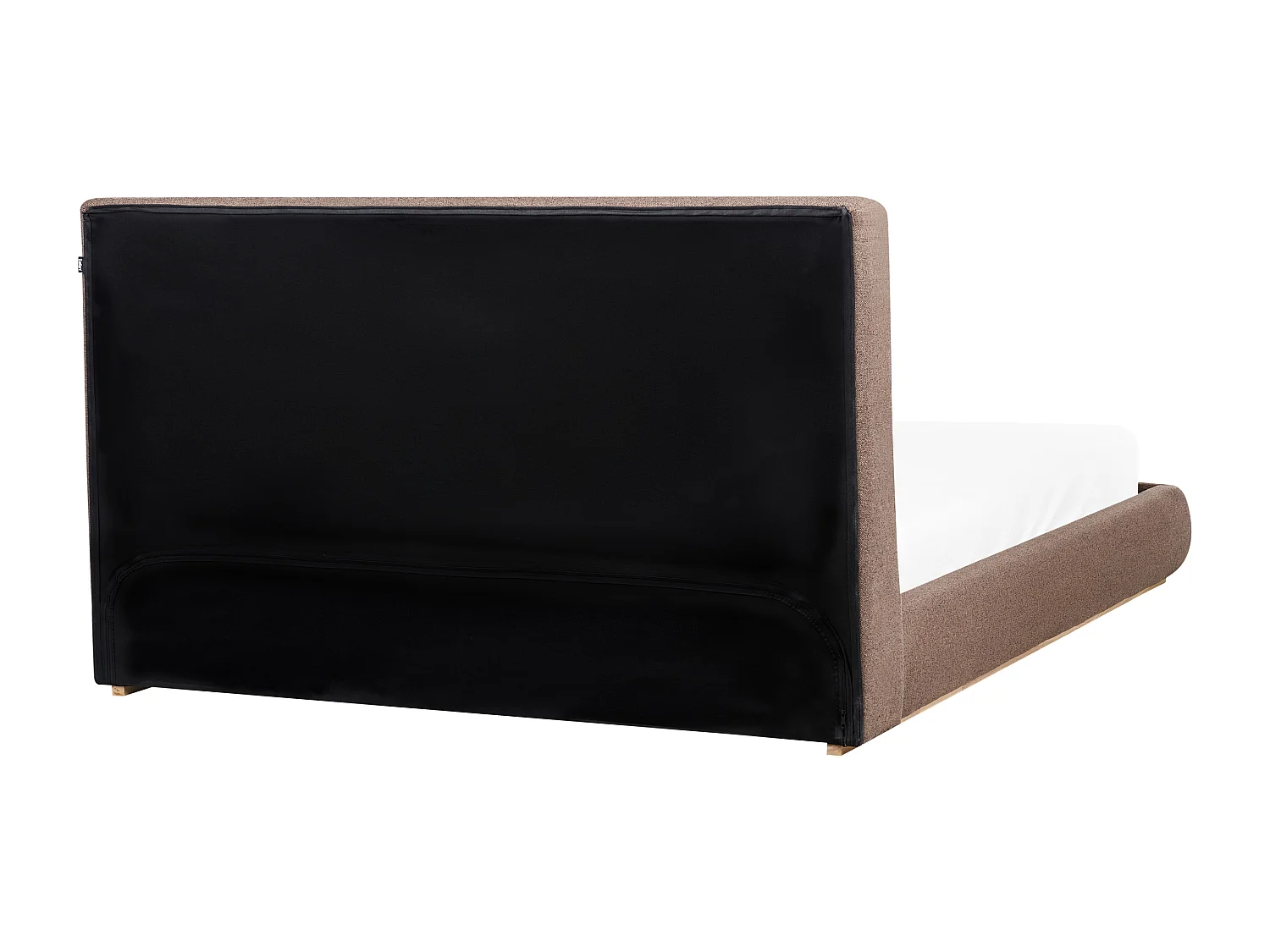 Lit ottoman Tissu CAMPAGNE 180 x 200 cm Marron foncé