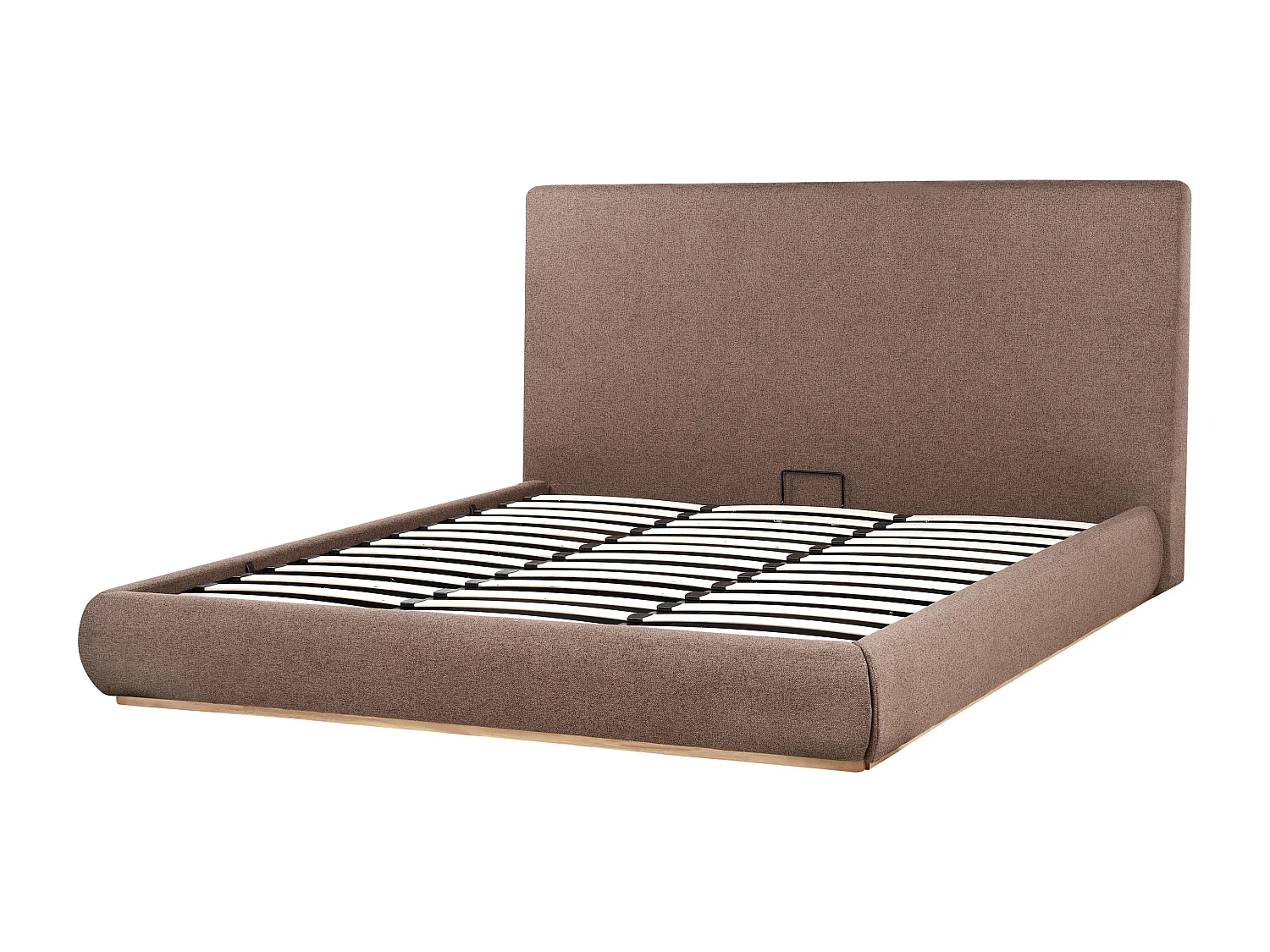 Bett mit Stauraum Stoff CAMPAGNE 180 x 200 cm Dunkelbraun