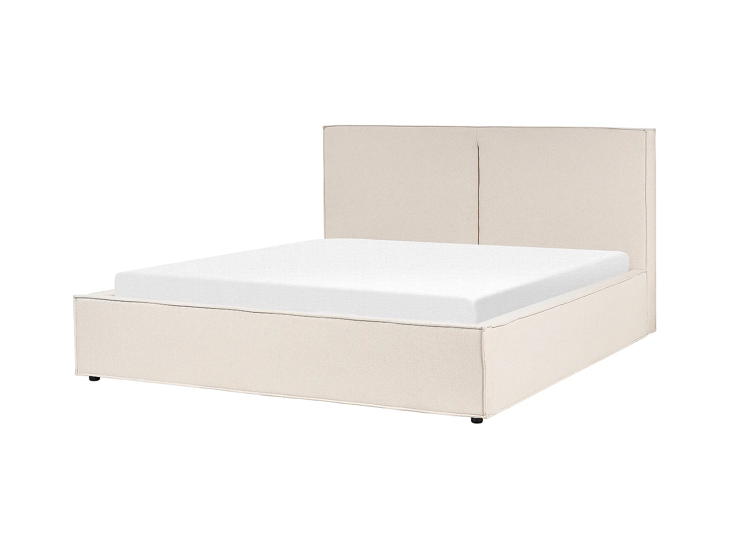 Lit ottoman Tissu MOISSAC 180 x 200 cm Beige