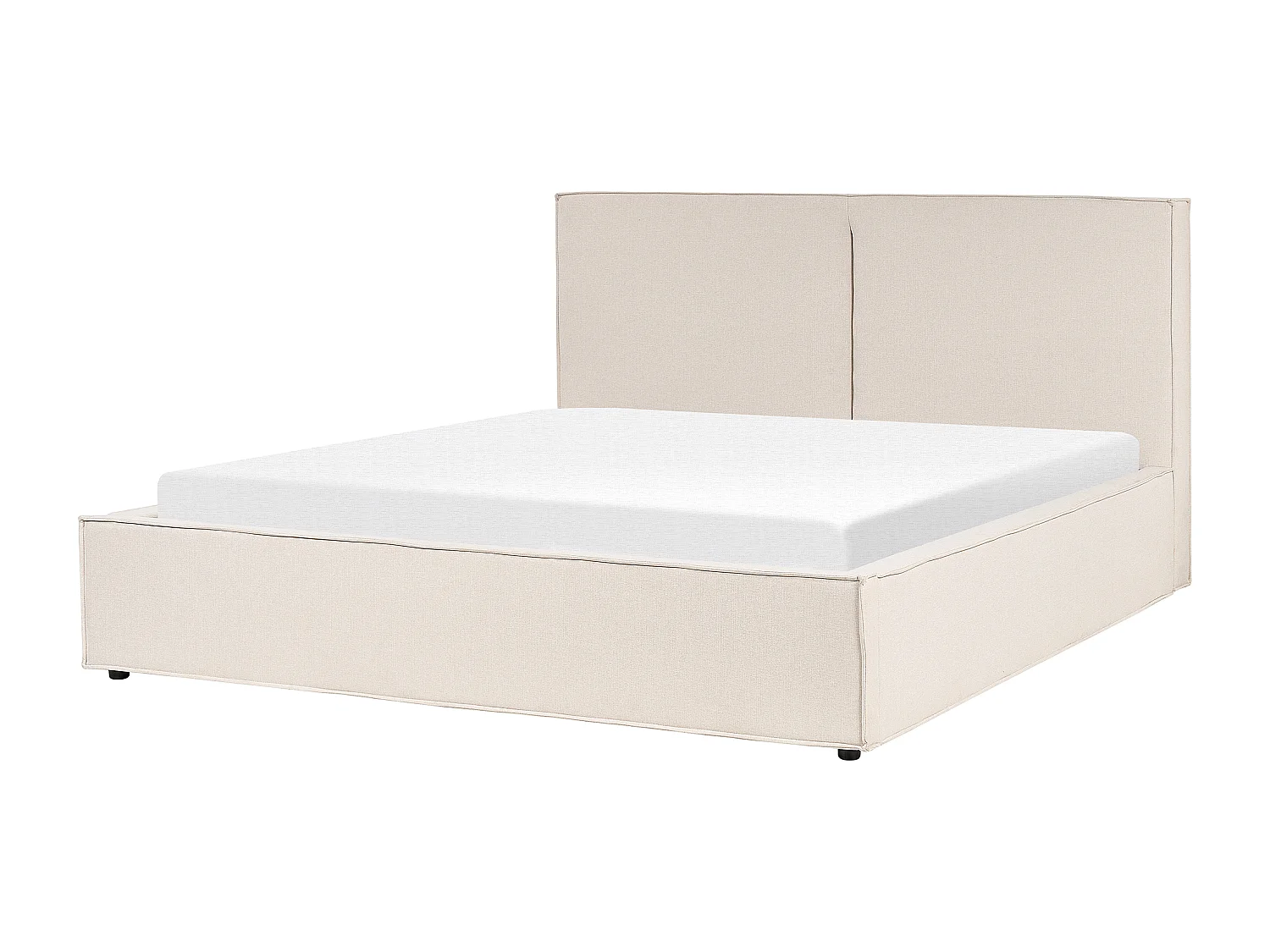 Lit ottoman Tissu MOISSAC 180 x 200 cm Beige