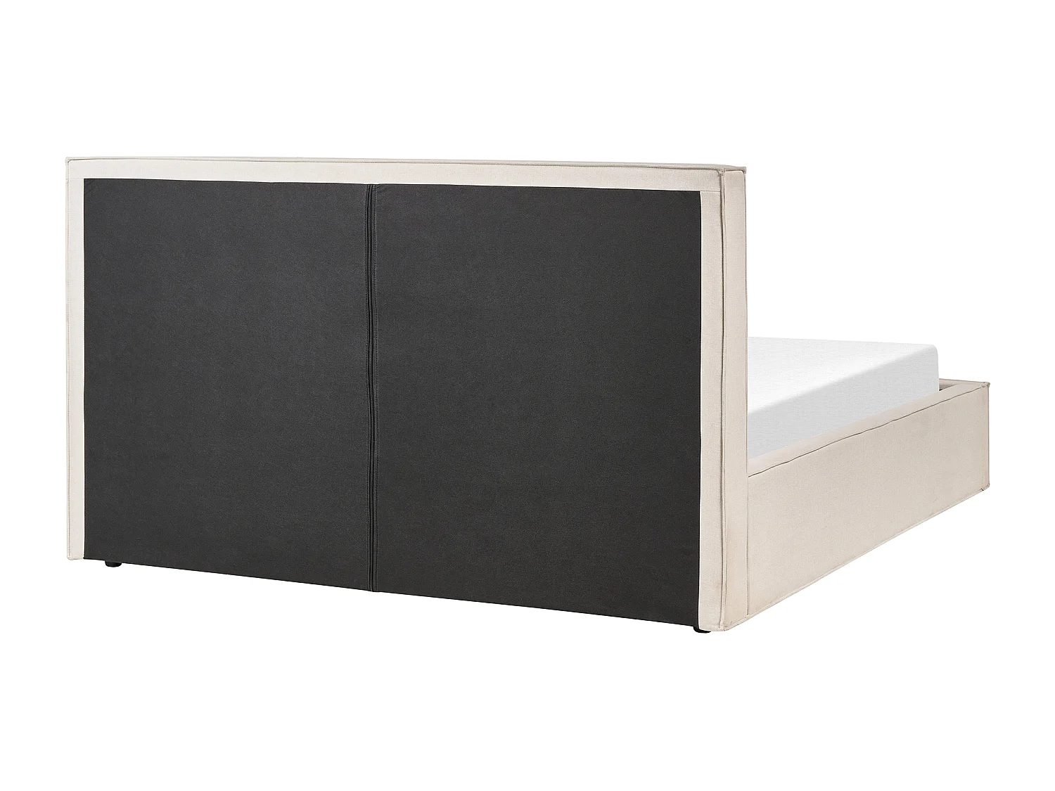 Lit ottoman Tissu MOISSAC 180 x 200 cm Beige