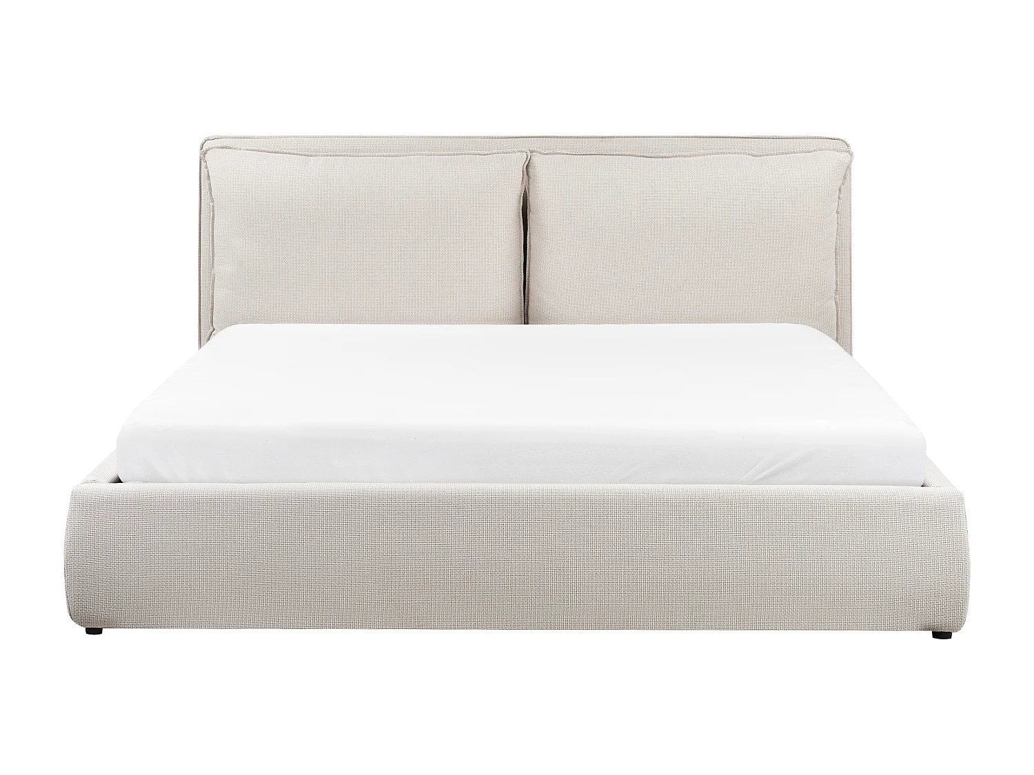 Bett mit Stauraum Stoff BAJONNA 180 x 200 cm Beige