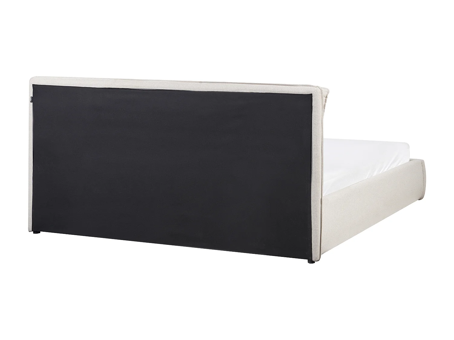 Lit ottoman Tissu BAJONNA 180 x 200 cm Beige