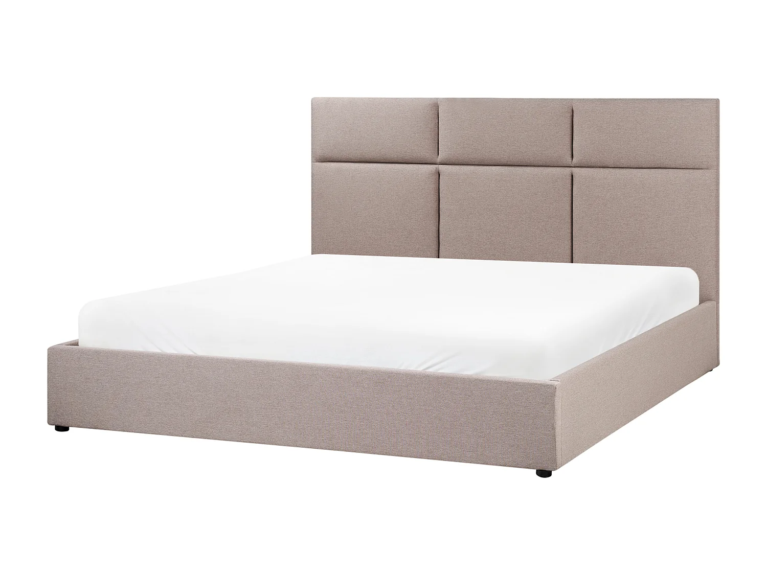 Lit ottoman Tissu LAGORD 180 x 200 cm Taupe