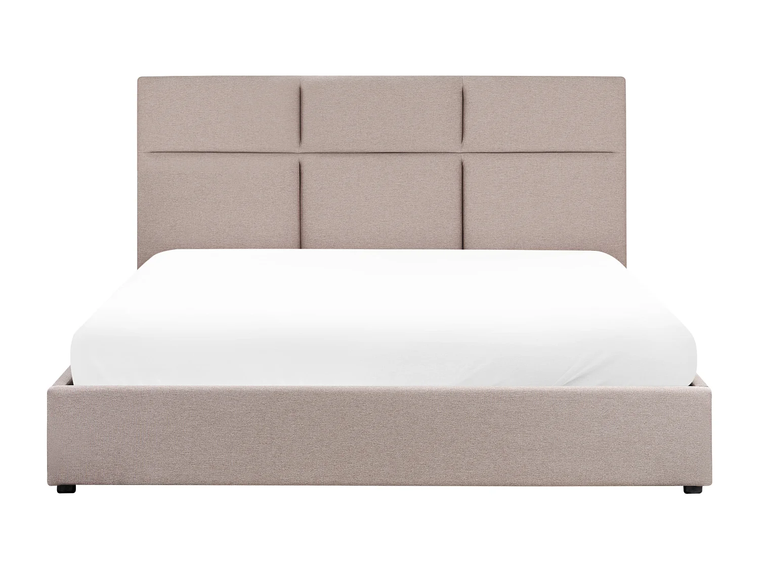 Lit ottoman Tissu LAGORD 180 x 200 cm Taupe