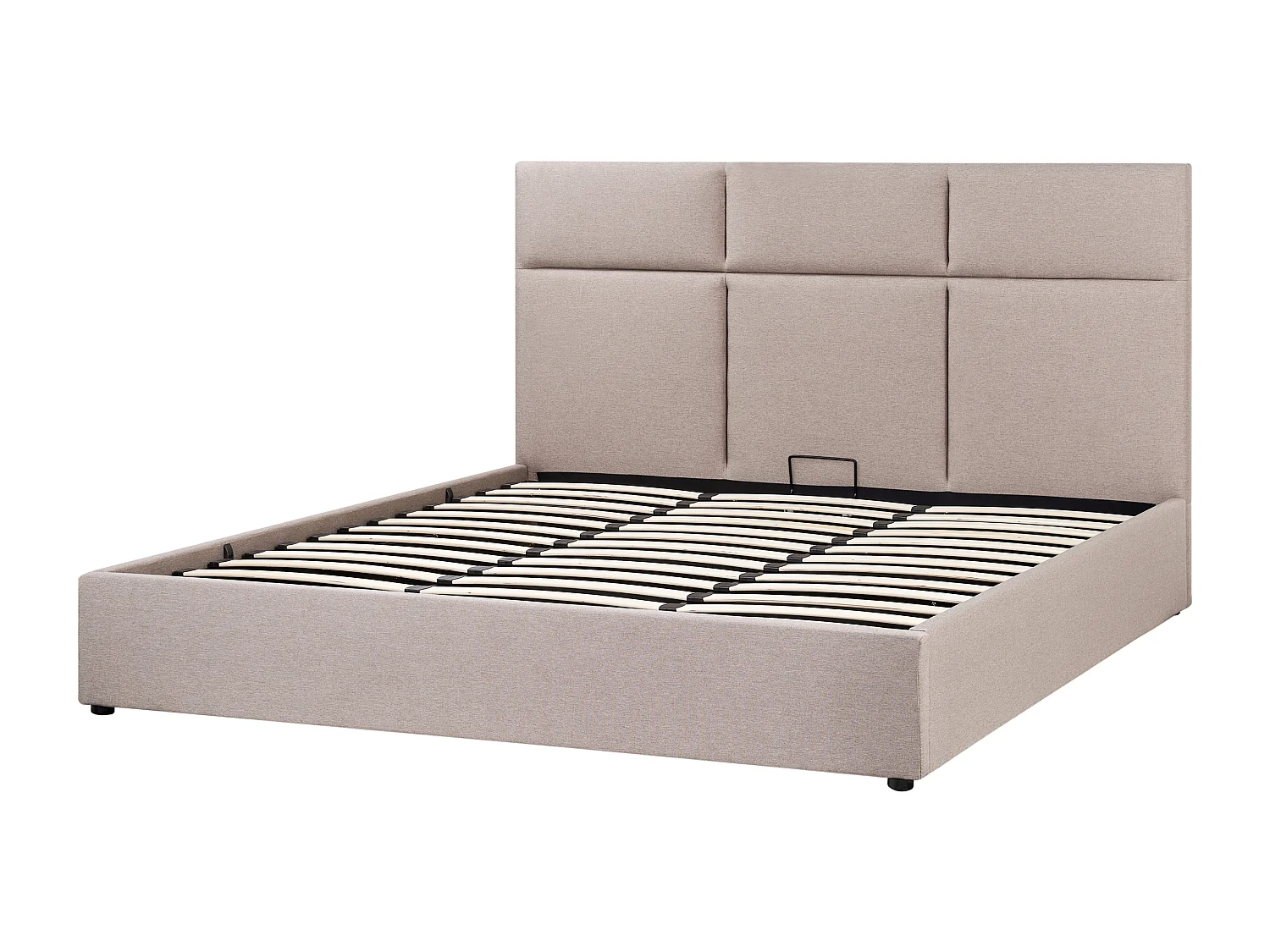 Lit ottoman Tissu LAGORD 180 x 200 cm Taupe