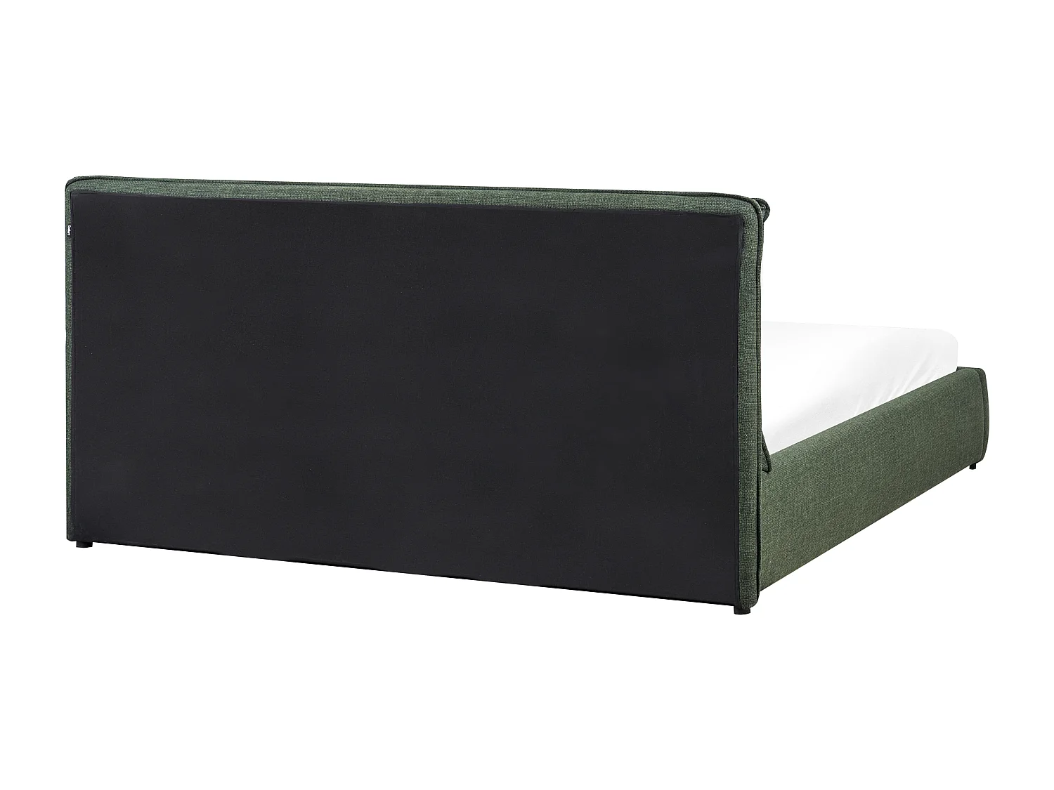 Lit ottoman Tissu BAJONNA 180 x 200 cm Vert foncé