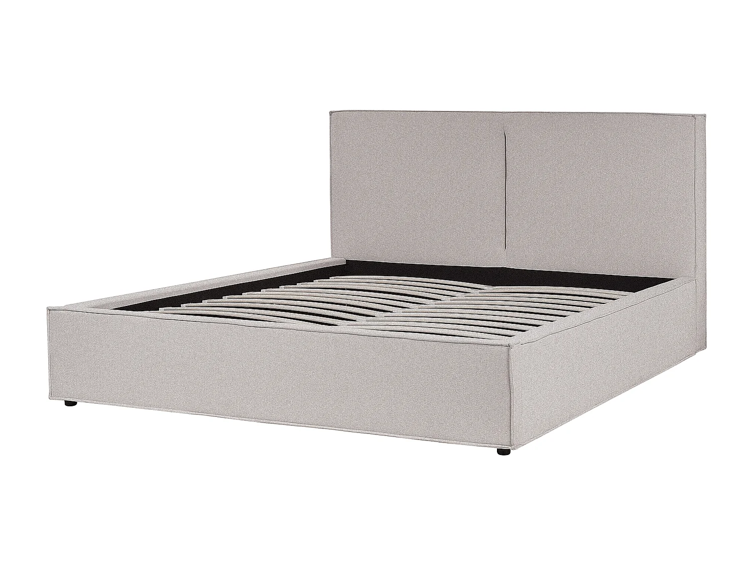 Lit ottoman Tissu MOISSAC 180 x 200 cm Gris clair