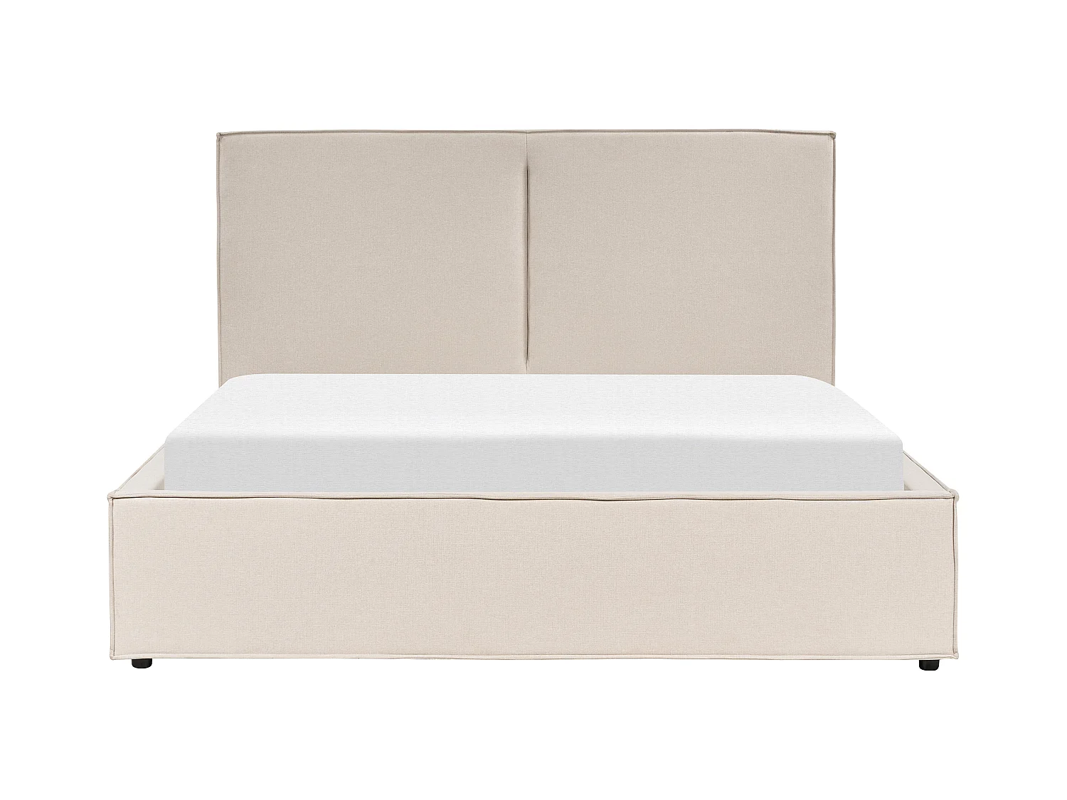 Lit ottoman Tissu MOISSAC 160 x 200 cm Beige