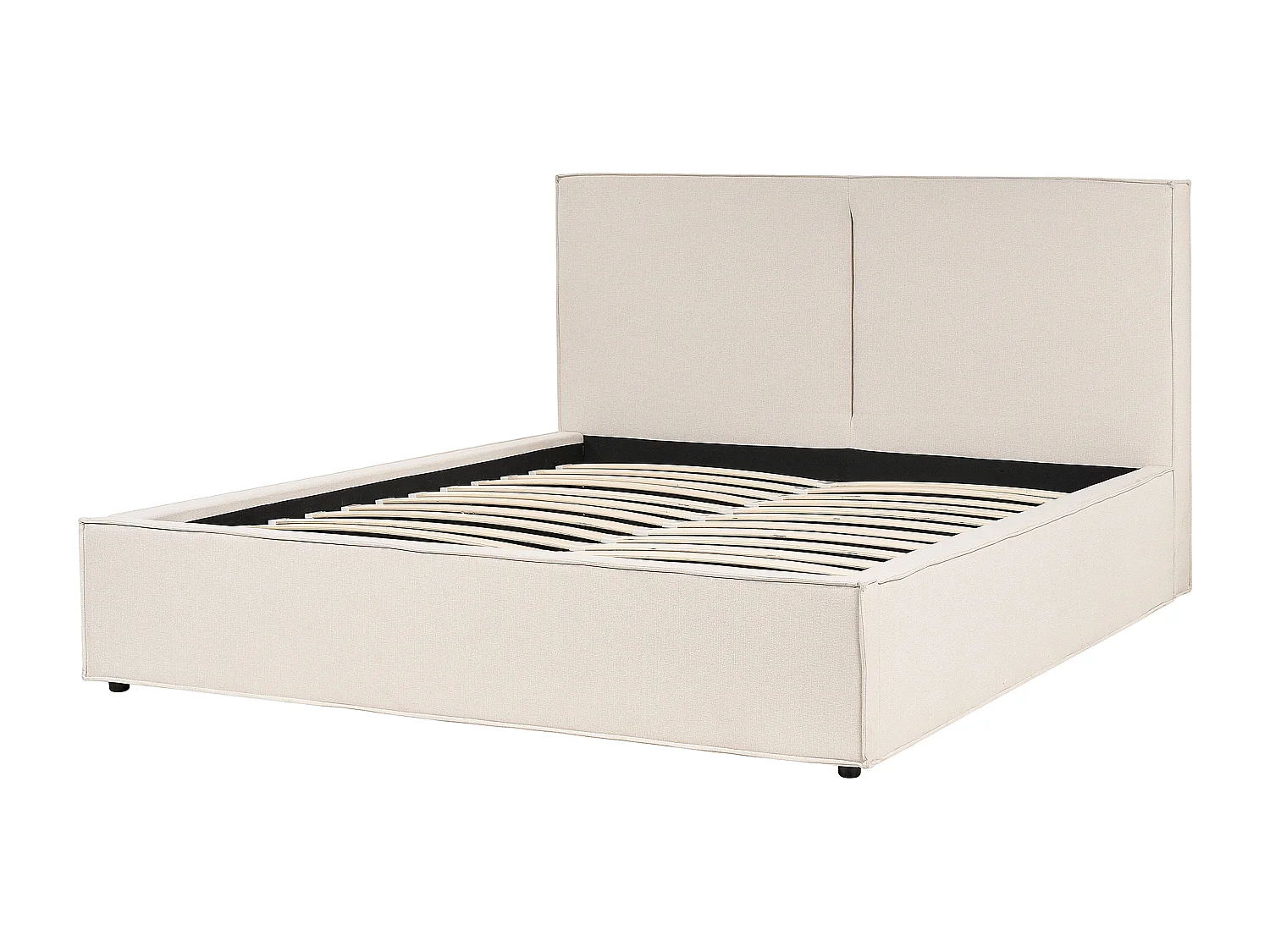 Lit ottoman Tissu MOISSAC 160 x 200 cm Beige