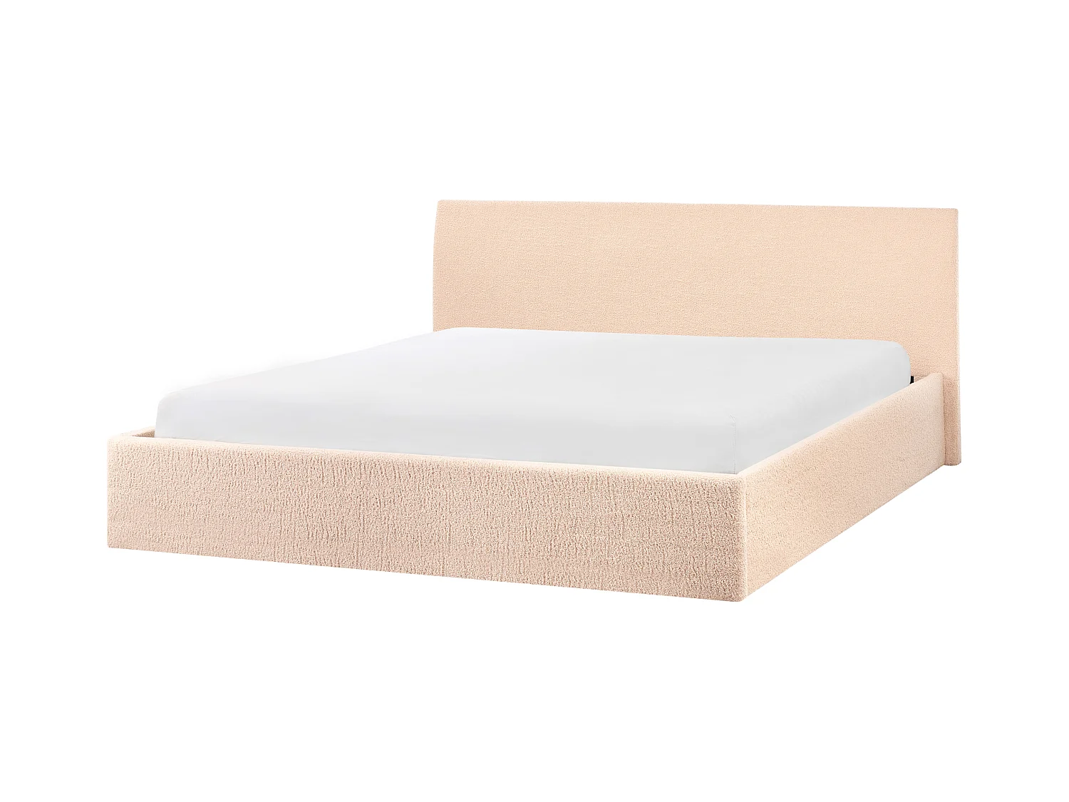 Lit ottoman Bouclé ORBEY 180 x 200 cm Beige
