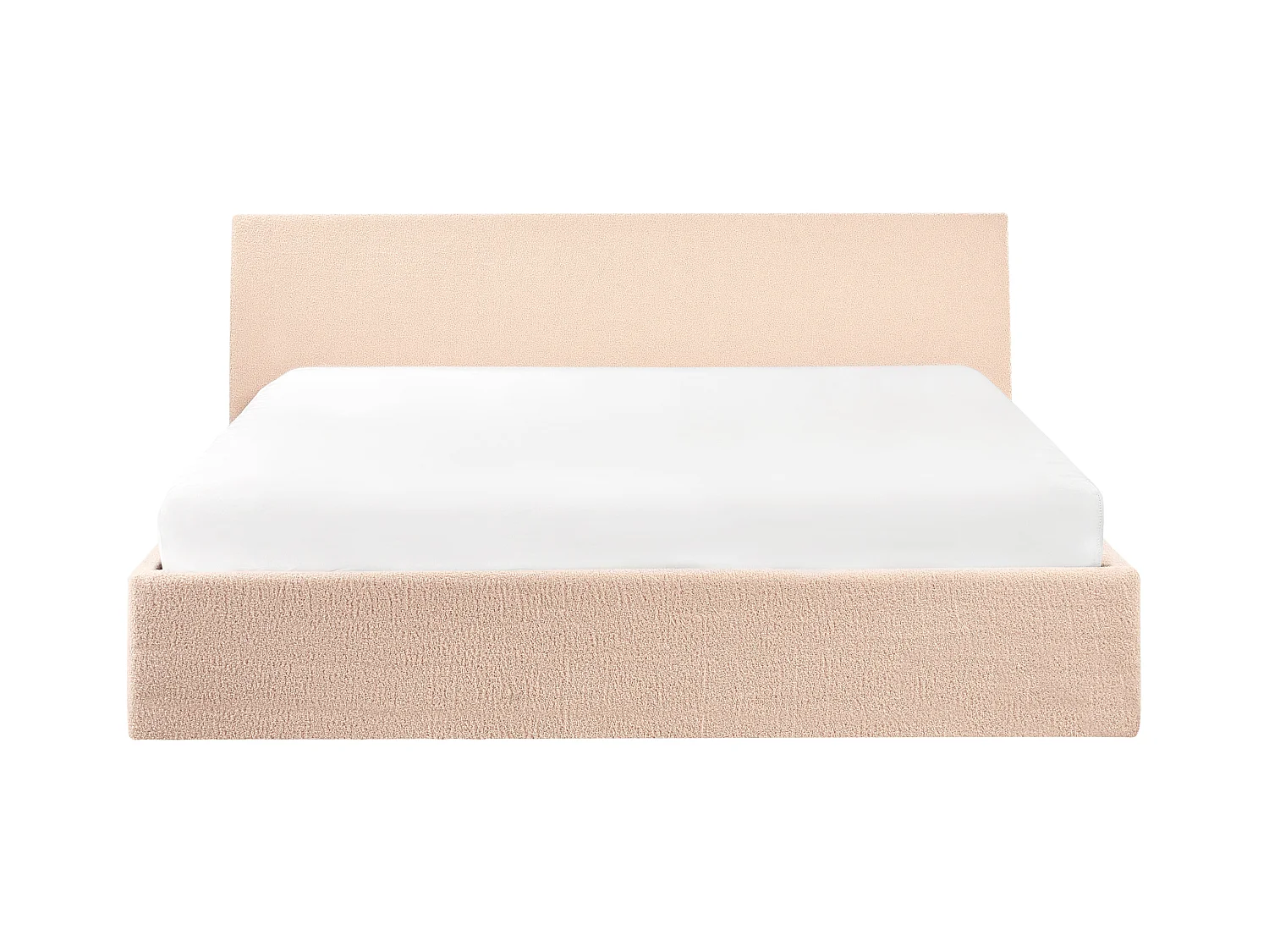 Lit ottoman Bouclé ORBEY 180 x 200 cm Beige
