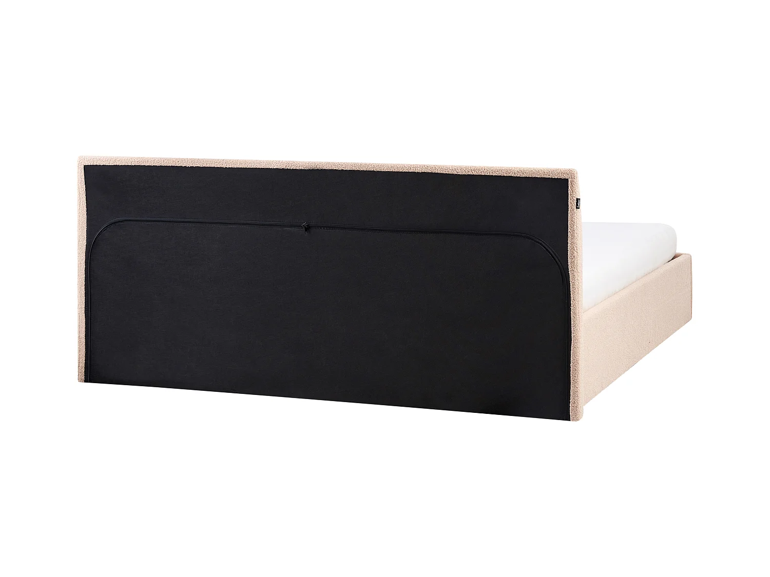 Lit ottoman Bouclé ORBEY 180 x 200 cm Beige