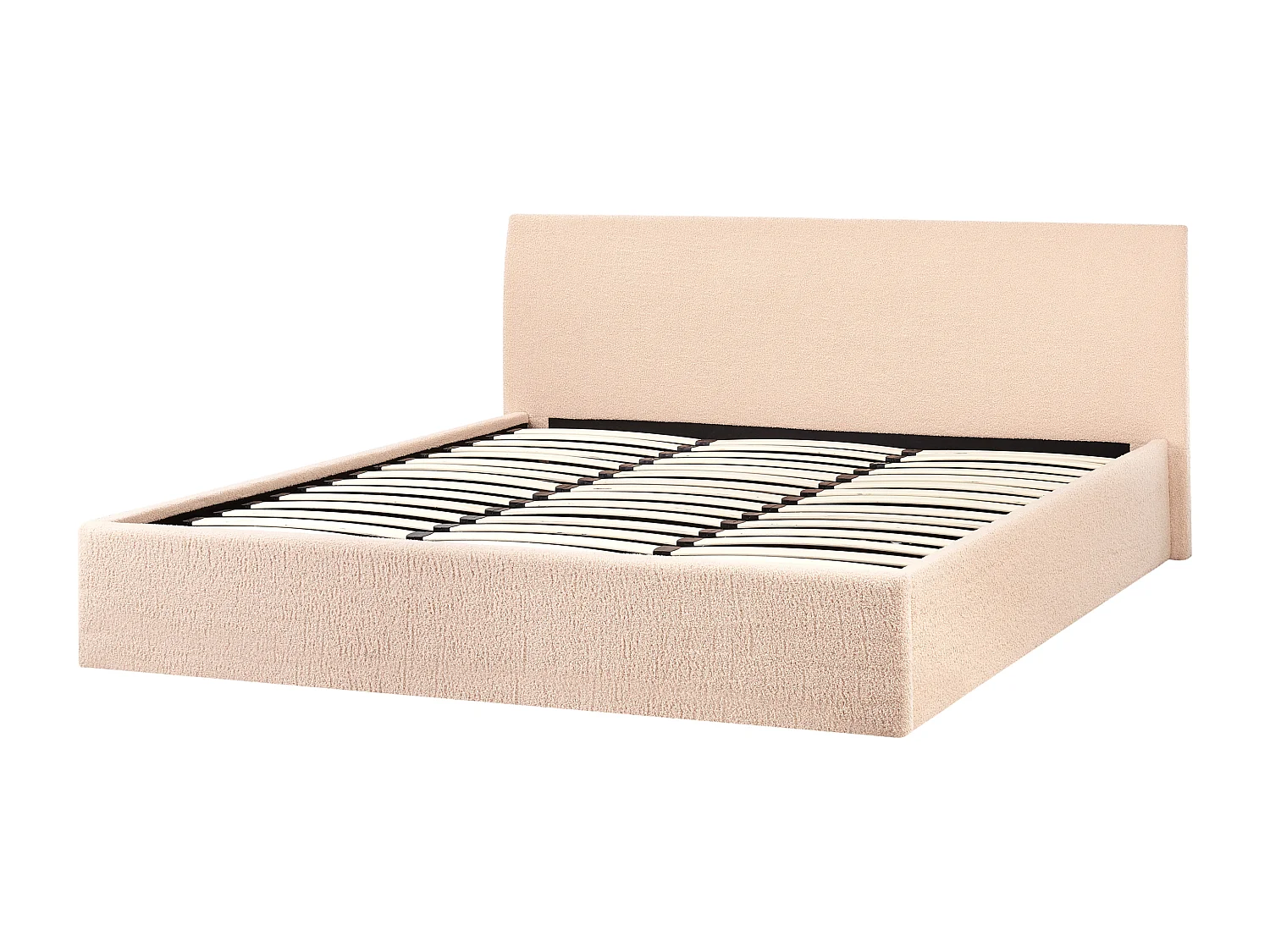 Letto contenitore Bouclé ORBEY 180 x 200 cm Beige