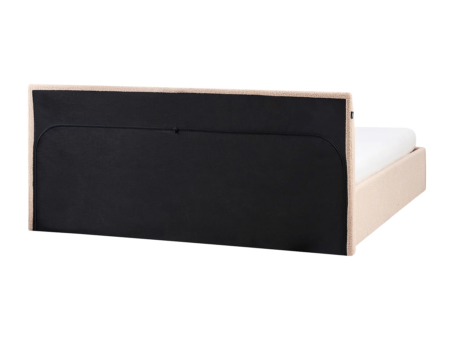 Letto contenitore Bouclé ORBEY 180 x 200 cm Beige