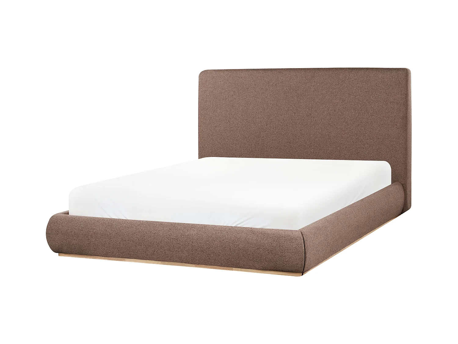 Bett mit Stauraum Stoff CAMPAGNE 160 x 200 cm Dunkelbraun