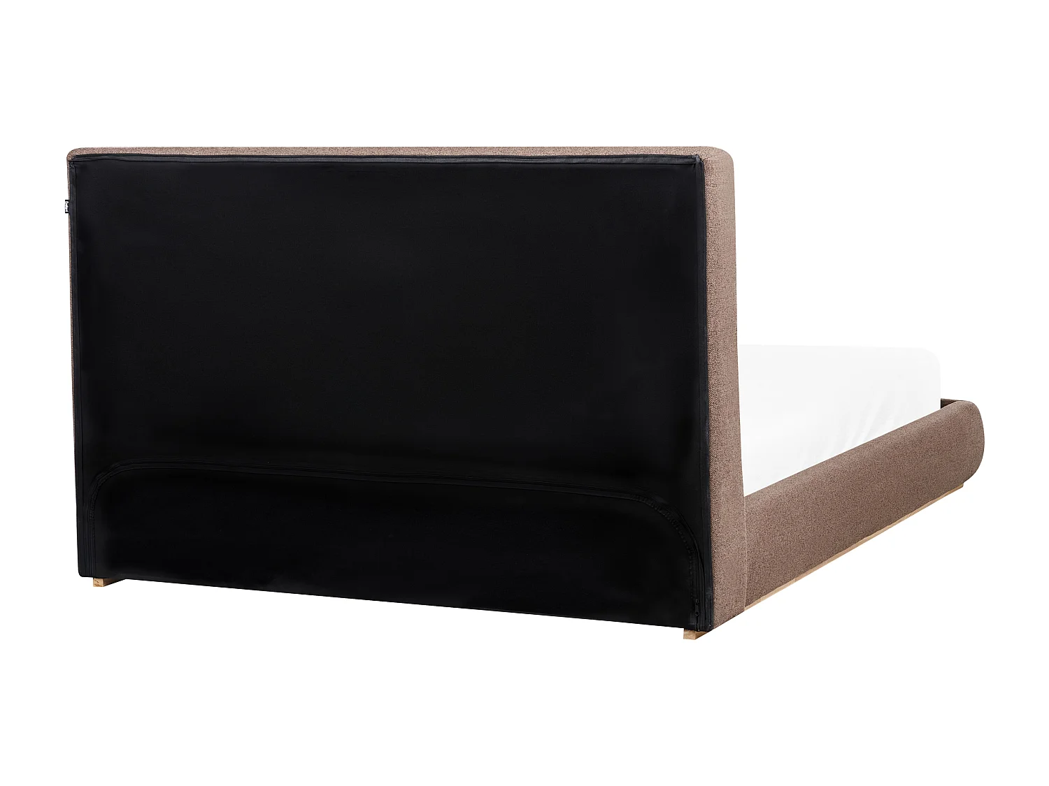 Bett mit Stauraum Stoff CAMPAGNE 160 x 200 cm Dunkelbraun