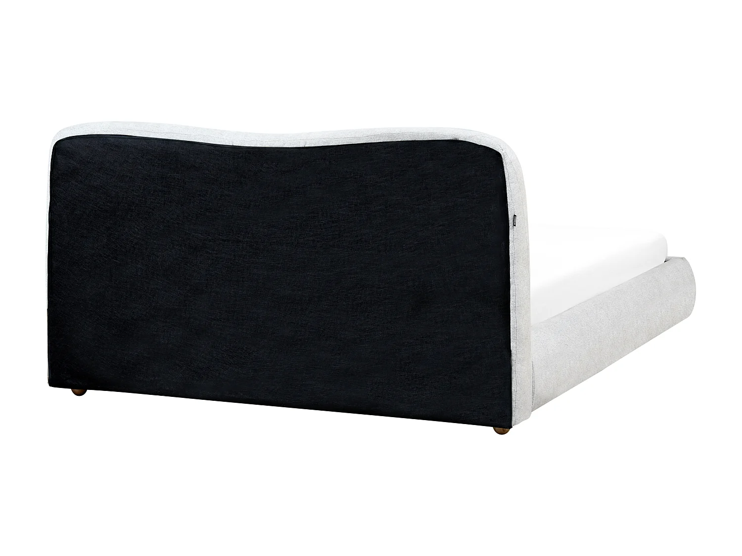 Bett mit Stauraum Stoff BLAGNAC 160 x 200 cm Hellgrau