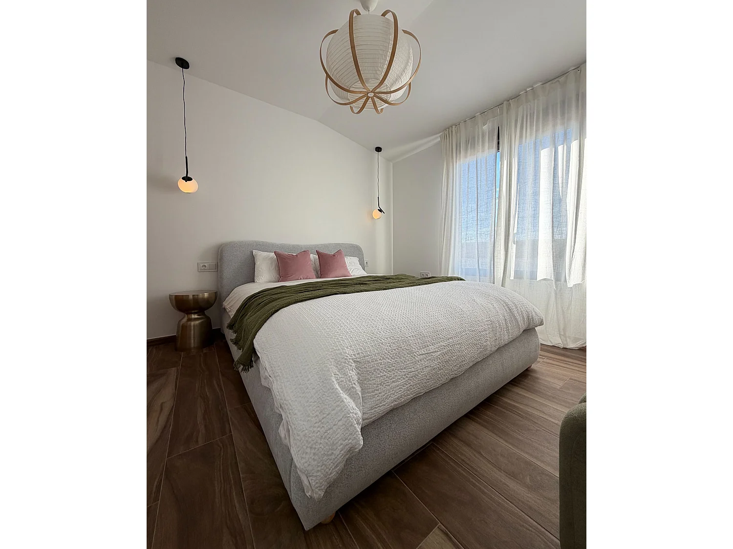 Ottoman Bed BLAGNAC Fabric Light Grey 160 x 200 cm (EU King Size)