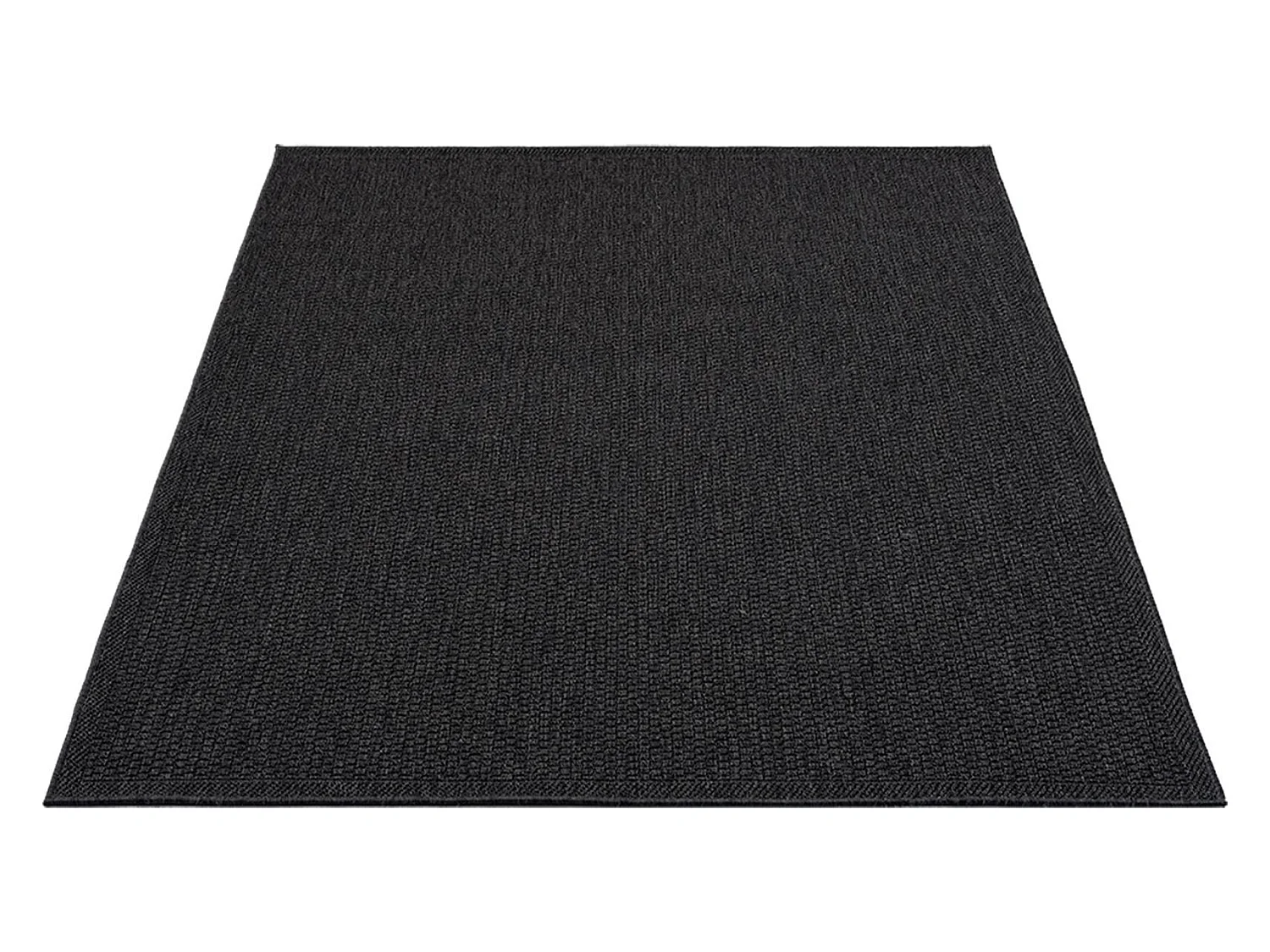 Tapis Toulouse d'extérieur uni, Anthracite, 160 x 220 cm