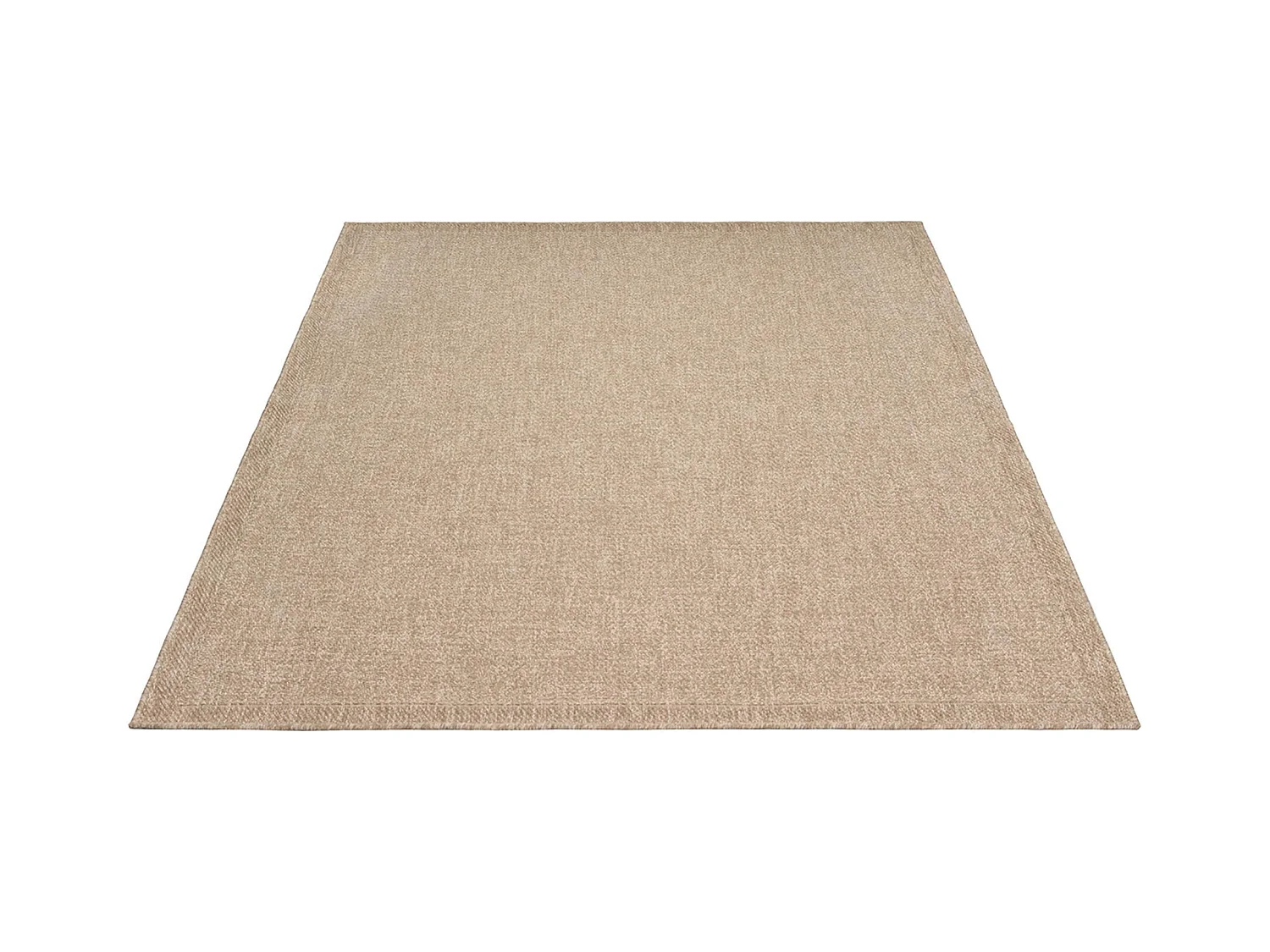 Tapis Kansas intérieur extérieur jute optique résistant intempéries terrasse - Nature - 80 x 150 cm