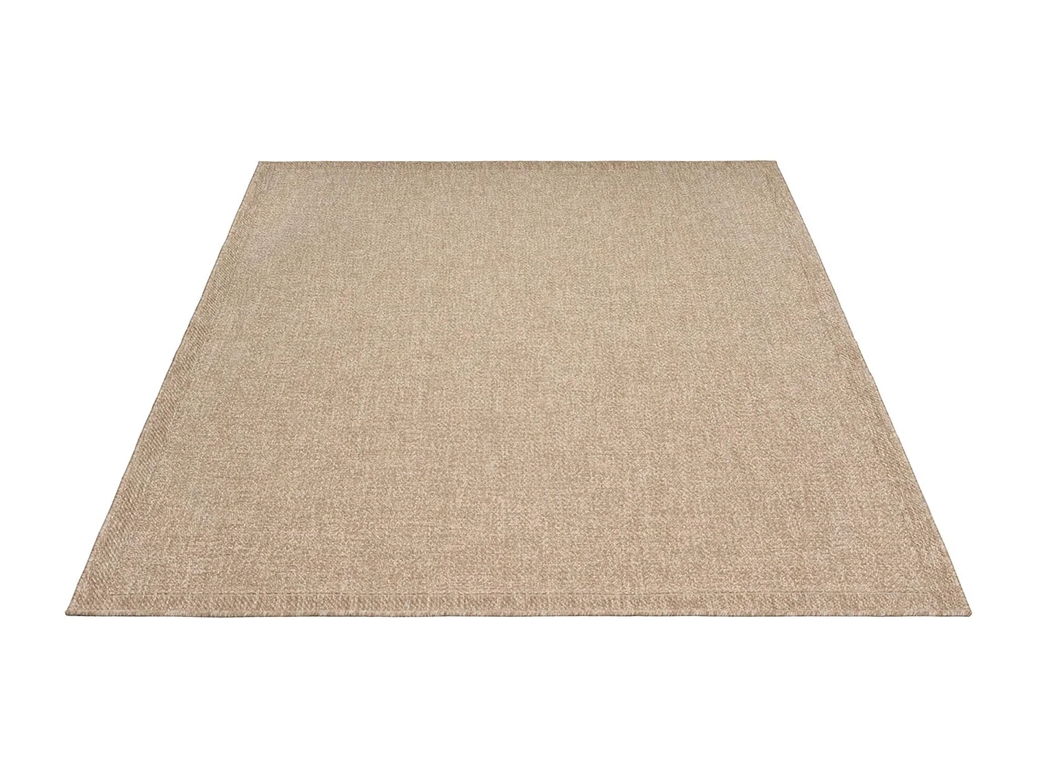 Tapis Kansas intérieur extérieur jute optique résistant intempéries terrasse - Nature - 80 x 150 cm