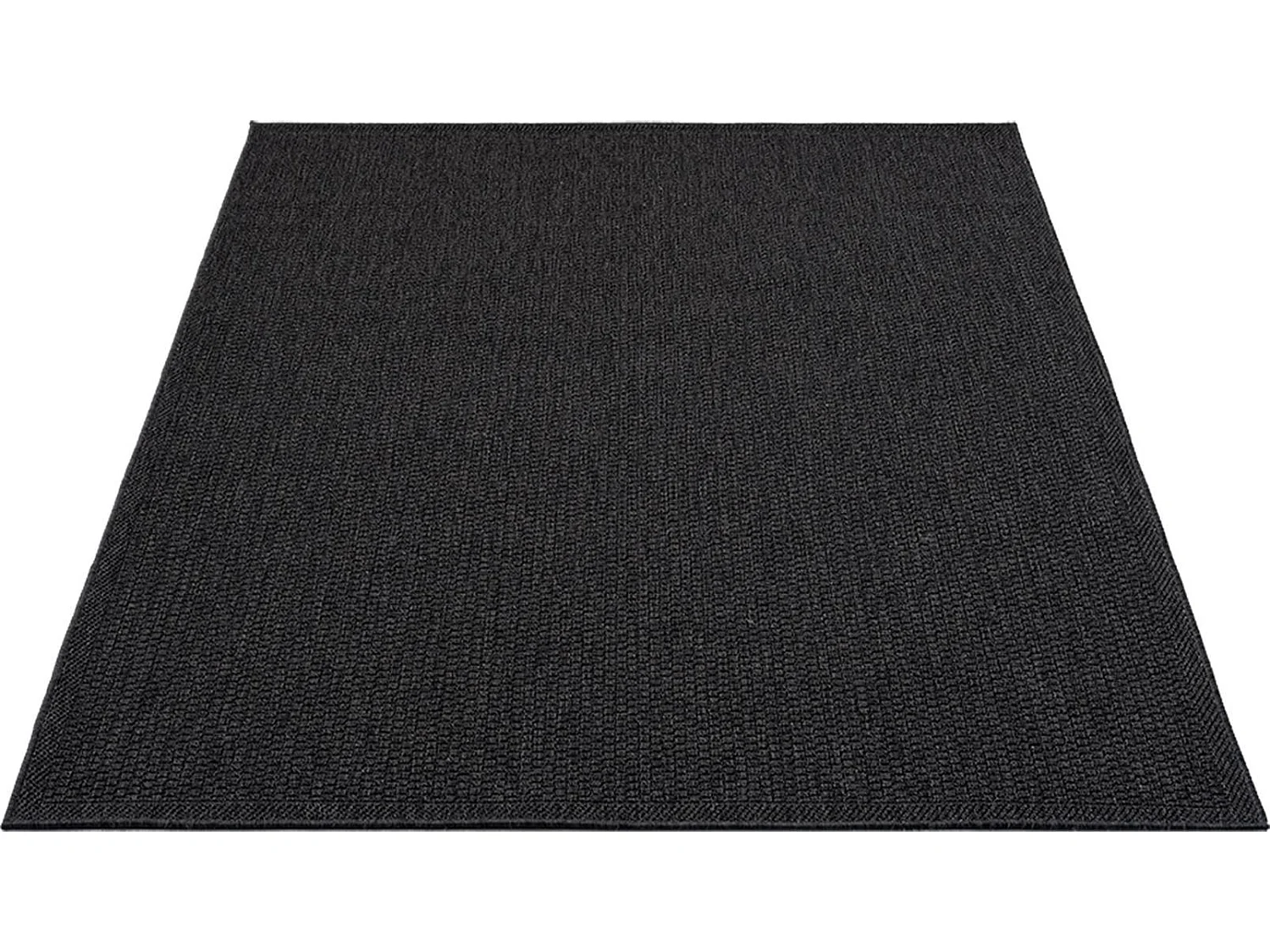 Tapis Toulouse d'extérieur uni, Anthracite, 140 x 200 cm