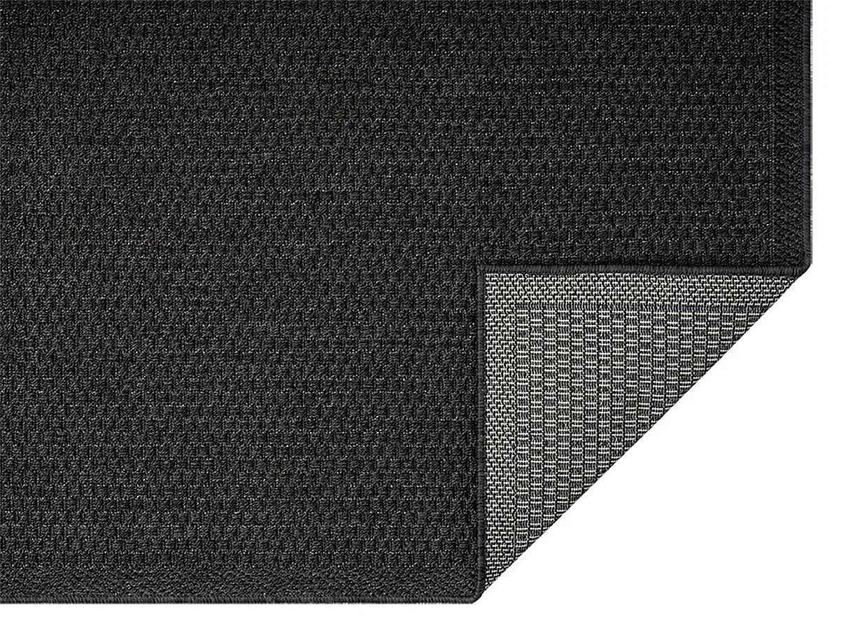 Tapis Toulouse d'extérieur uni, Anthracite, 140 x 200 cm