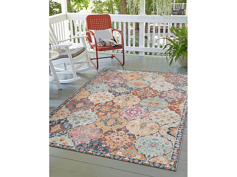 Alfombra Palma Exterior Vintage, Multi, 200 x 290 cm