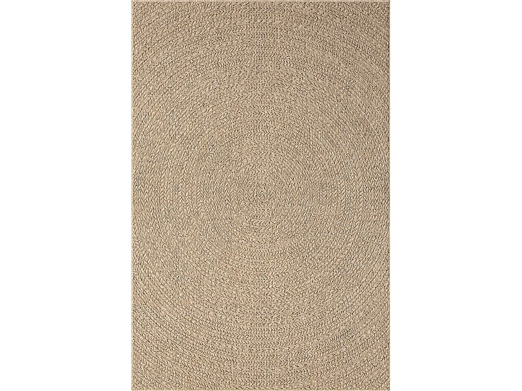 Tapijt Kansas Buiten Binnen Jute Optiek Weerbestendig - Natuur - 80 x 150 cm