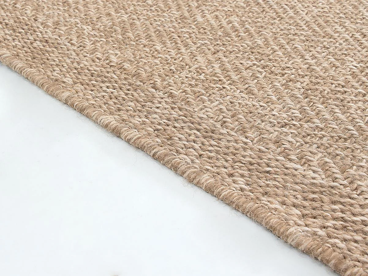 Tapis Kansas intérieur extérieur jute optique résistant intempéries terrasse - Nature - 60 x 180 cm