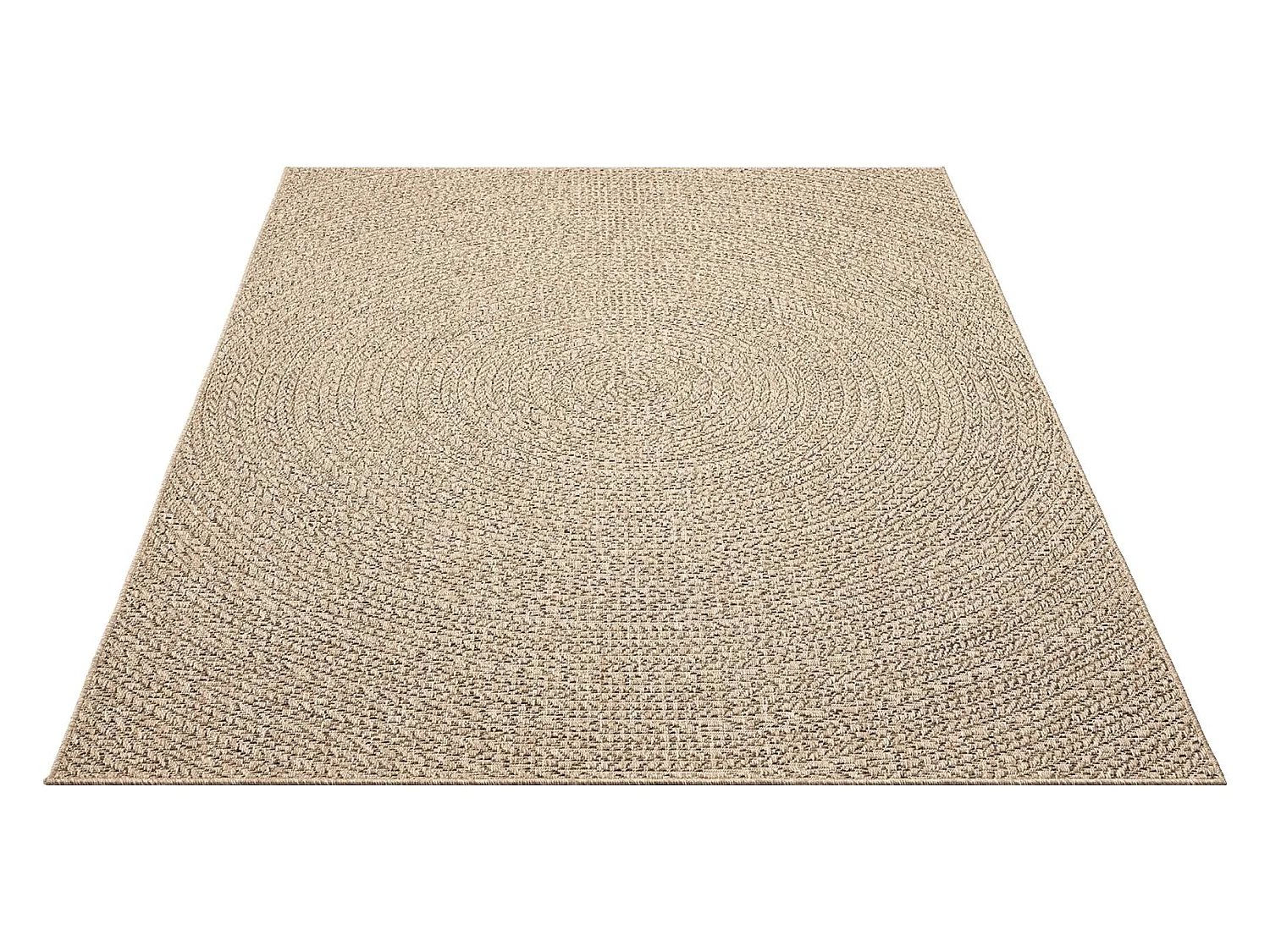 Tapis Kansas intérieur extérieur jute résistant intempéries terrasse - Nature - 160 x 230 cm