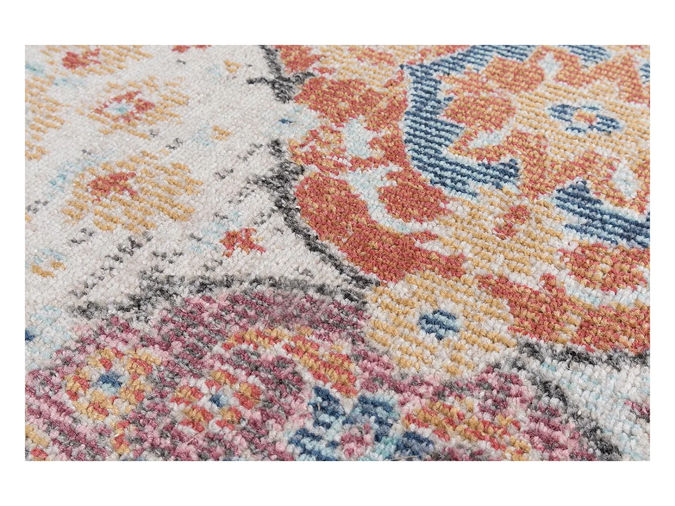 Tapis Palma d'extérieur Ornament, Multi, 120 cm, Rond