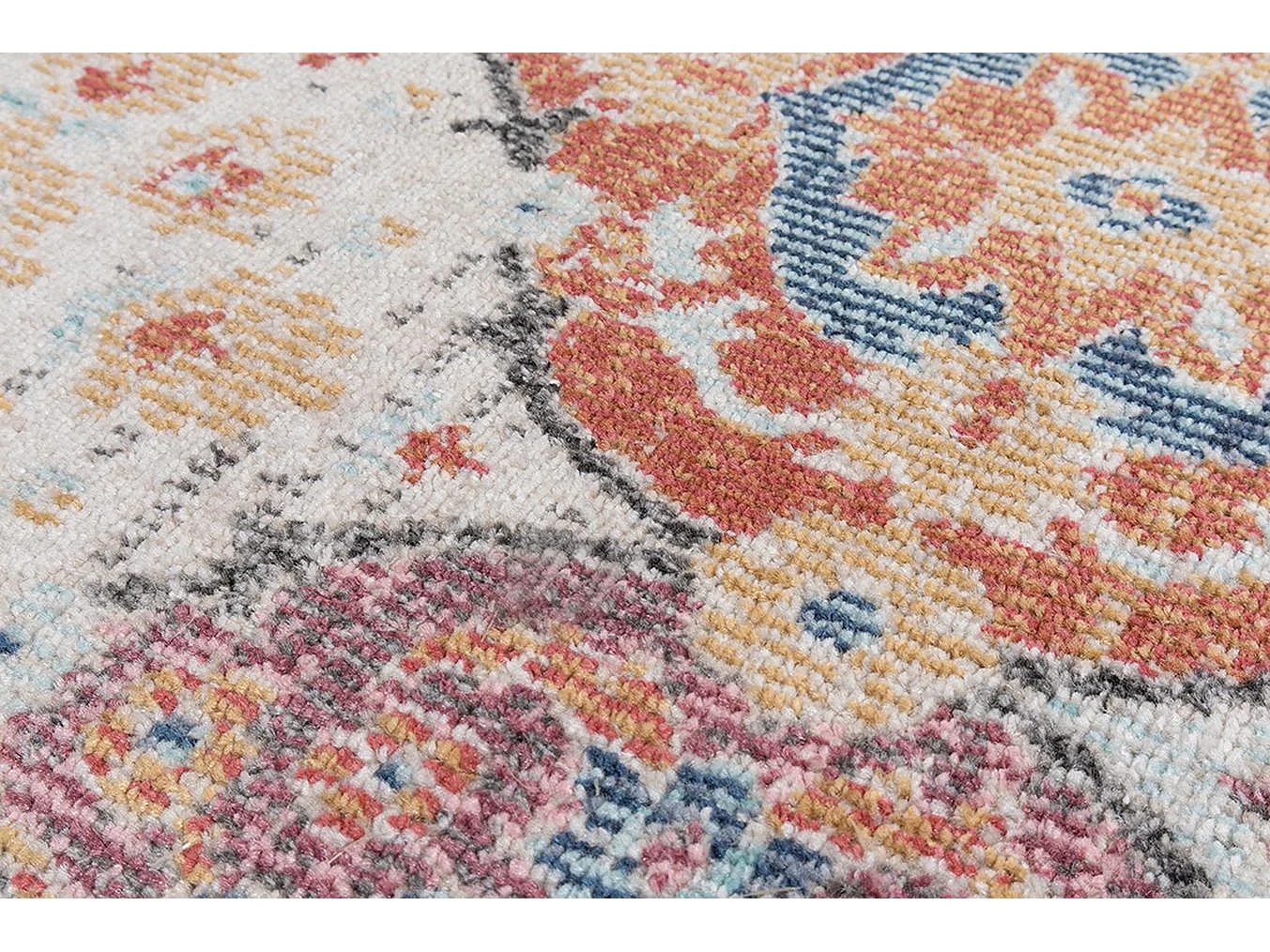 Tapis Palma d'extérieur Ornament, Multi, 120 cm, Rond