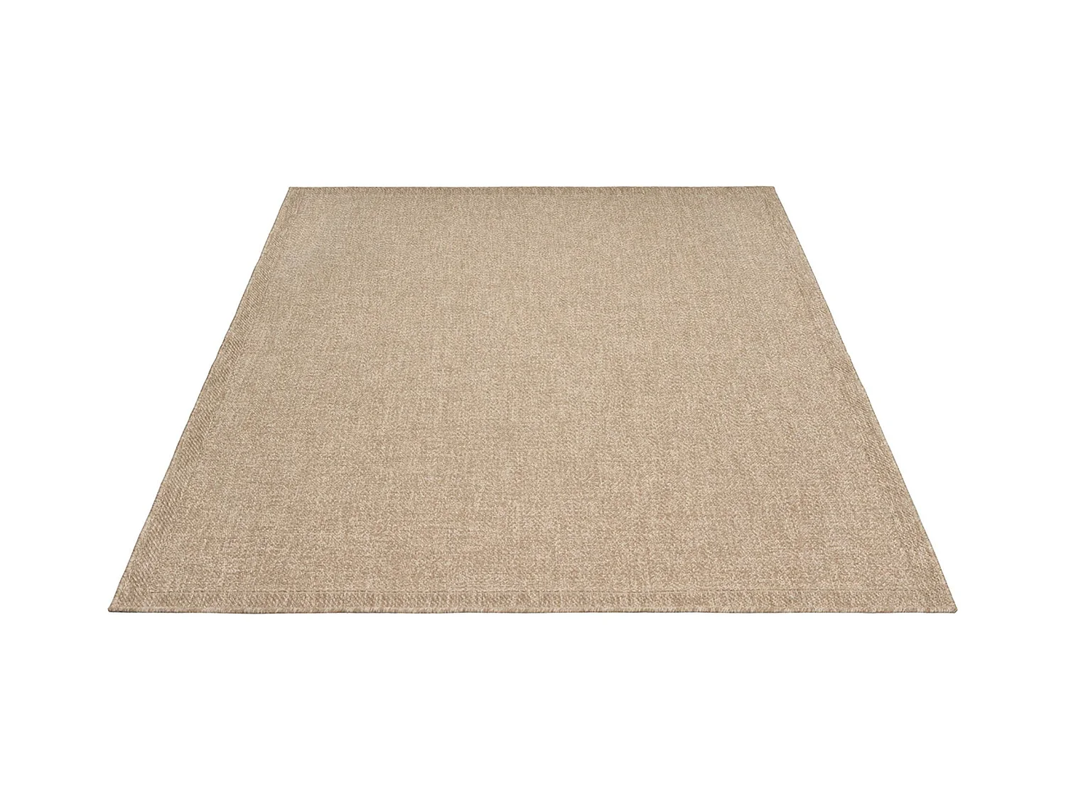 Tapis Kansas intérieur extérieur jute optique résistant intempéries terrasse - Nature - 140 x 200 cm