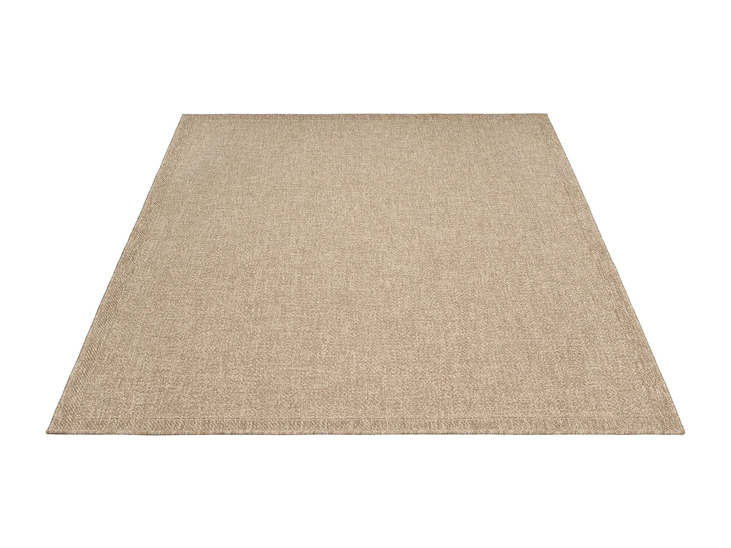 Tapis Kansas intérieur extérieur jute optique résistant intempéries terrasse - Nature - 140 x 200 cm